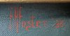 Signature on Mary Walsh's portrait - 'E R Foster '38' Signature on Mary Walsh's portrait - 'E R Foster '38'